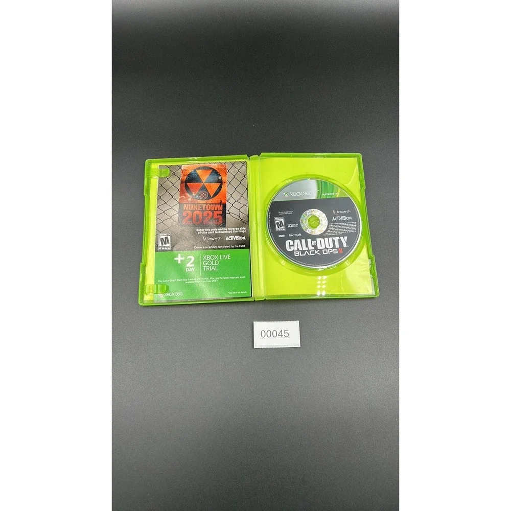 Call of Duty Black Ops II Xbox 360 Video Game 2012 Activision Treyarch BO2